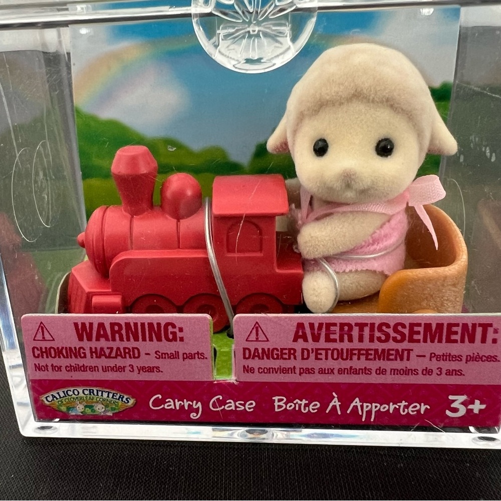 Calico Critters Baby Sheep And Train Mini Bring Box - Picture 5 of 7